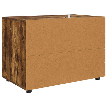 vidaXL Storage Cabinet Smoked Oak 80 x 48 x 57 cm Engineered Wood