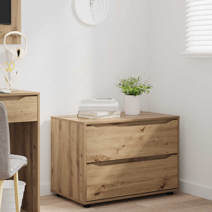 vidaXL Storage Cabinet 80 x 48 x 57 cm Engineered Wood Artisan Oak