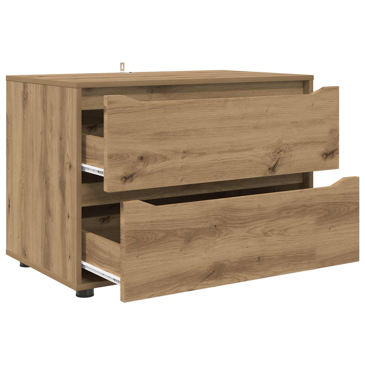 vidaXL Storage Cabinet 80 x 48 x 57 cm Engineered Wood Artisan Oak