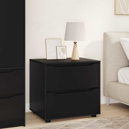 vidaXL Storage Cabinet 60 x 48 x 57 cm Engineered Wood Black