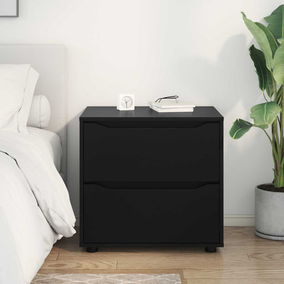 vidaXL Storage Cabinet 60 x 48 x 57 cm Engineered Wood Black