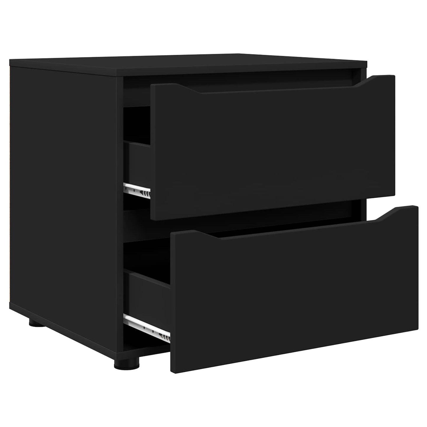 vidaXL Storage Cabinet 60 x 48 x 57 cm Engineered Wood Black