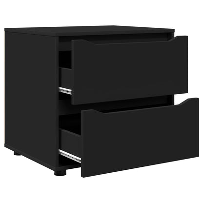 vidaXL Storage Cabinet 60 x 48 x 57 cm Engineered Wood Black