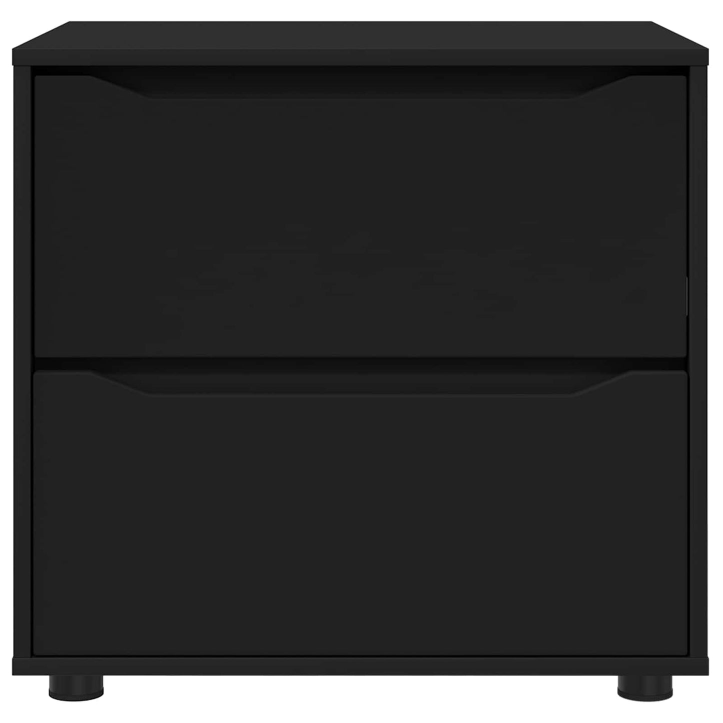 vidaXL Storage Cabinet 60 x 48 x 57 cm Engineered Wood Black