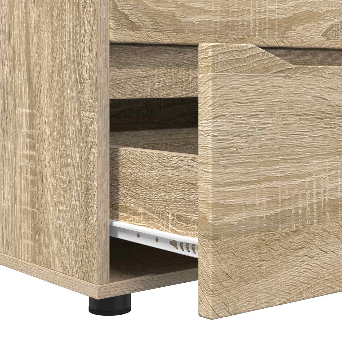 vidaXL Storage Cabinet 60 x 48 x 57 cm Engineered Wood Sonoma Oak