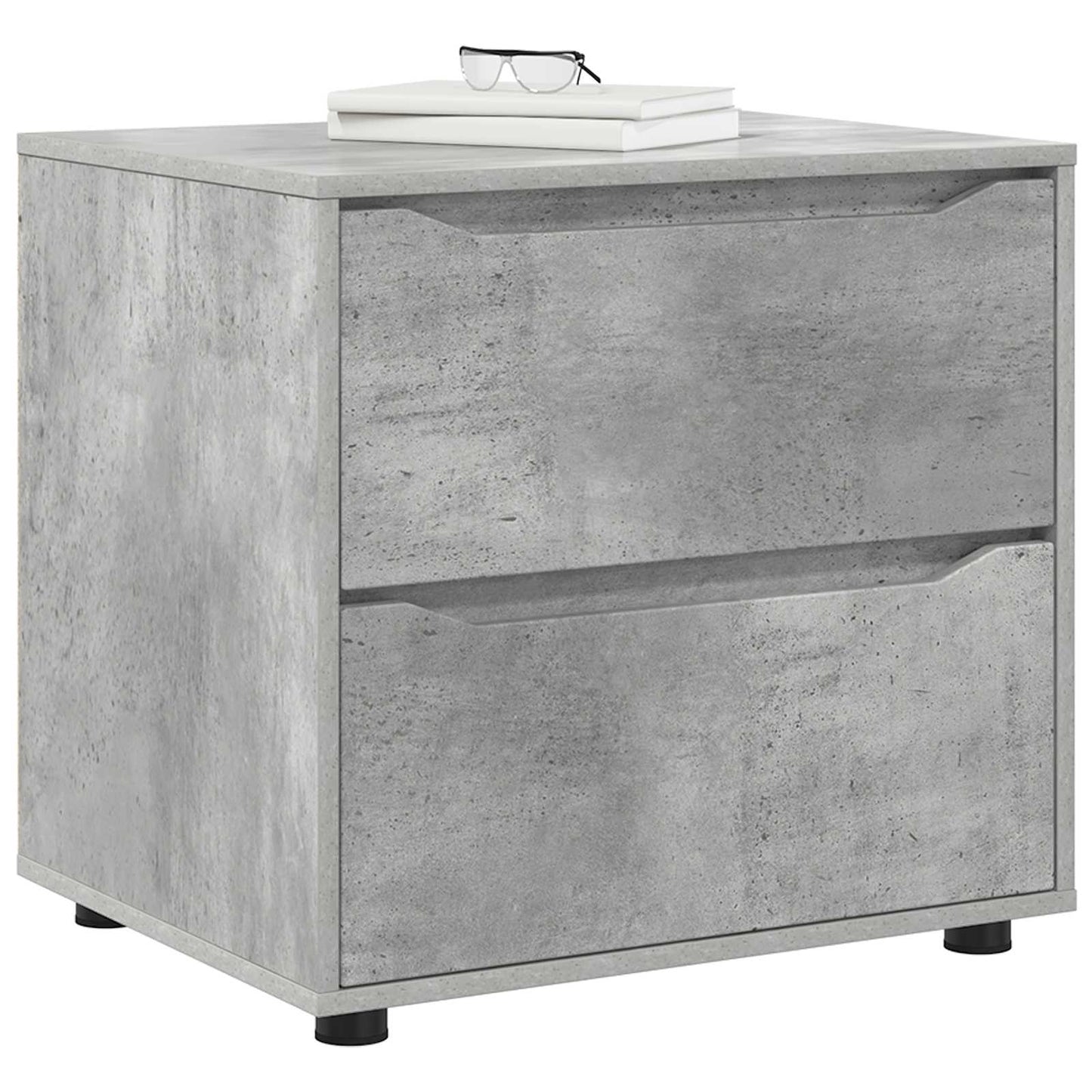 vidaXL Storage Cabinet 60 x 48 x 57 cm Engineered Wood Concrete Grey