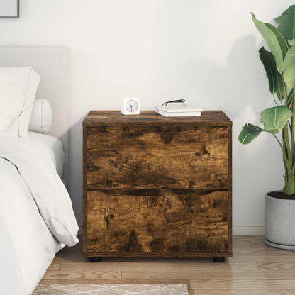 vidaXL Storage Cabinet 60 x 48 x 57 cm Engineered Wood Smoked Oak