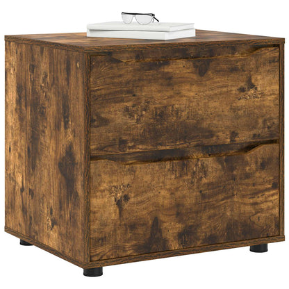 vidaXL Storage Cabinet 60 x 48 x 57 cm Engineered Wood Smoked Oak