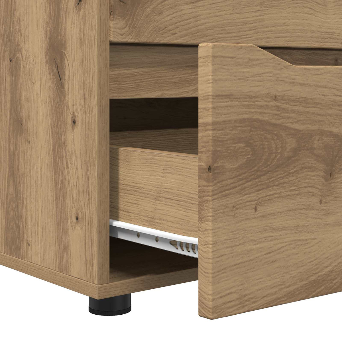 vidaXL Storage Cabinet 60 x 48 x 57 cm Engineered Wood Artisan Oak