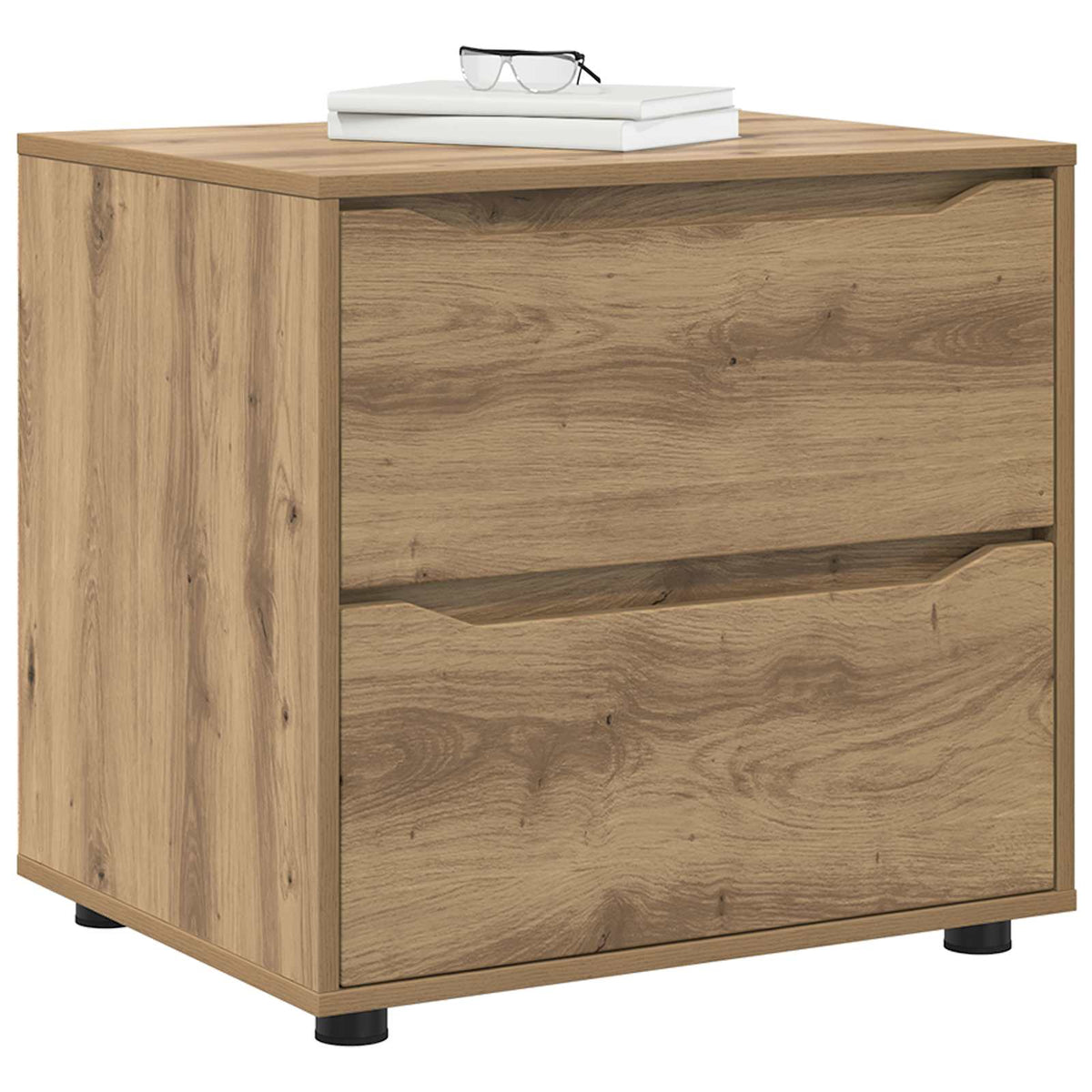 vidaXL Storage Cabinet 60 x 48 x 57 cm Engineered Wood Artisan Oak