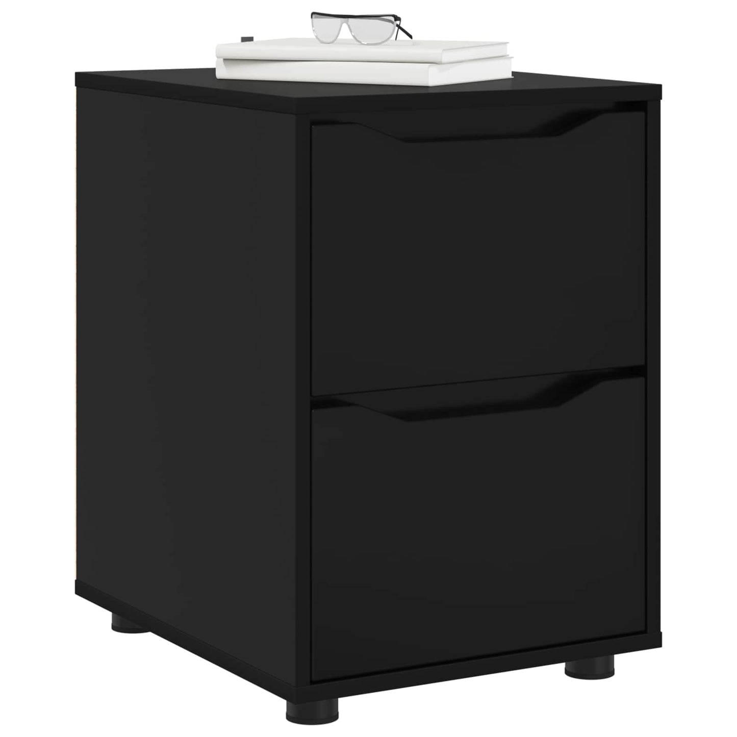 vidaXL Storage Cabinet Black 40 x 48 x 57 cm Engineered Wood