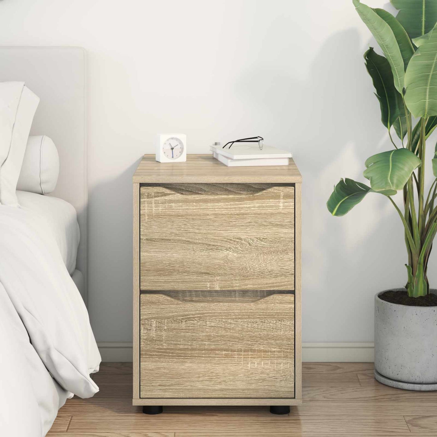 vidaXL Storage Cabinet Sonoma Oak 40 x 48 x 57 cm Engineered Wood