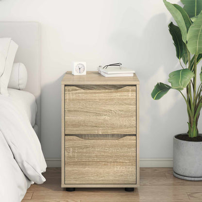 vidaXL Storage Cabinet Sonoma Oak 40 x 48 x 57 cm Engineered Wood