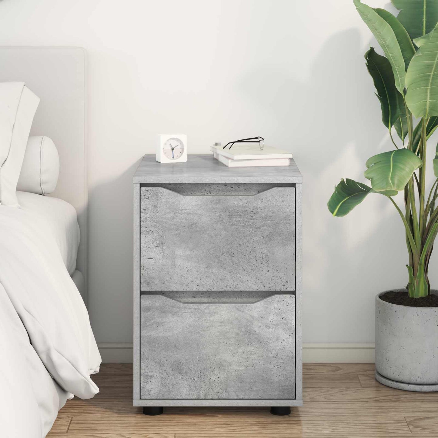 vidaXL Storage Cabinet Concrete Grey 40 x 48 x 57 cm Engineered Wood