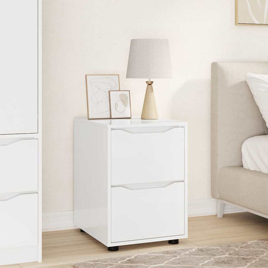 vidaXL Storage Cabinet High Gloss White 40 x 48 x 57 cm