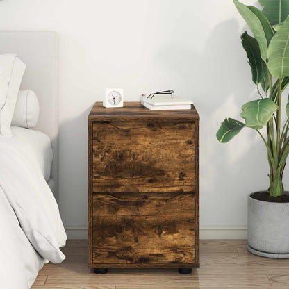 vidaXL Storage Cabinet Smoked Oak 40 x 48 x 57 cm Engineered Wood