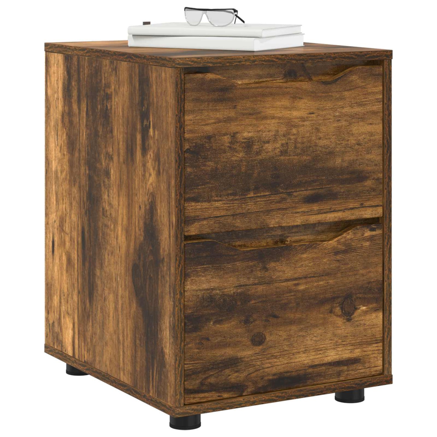 vidaXL Storage Cabinet Smoked Oak 40 x 48 x 57 cm Engineered Wood