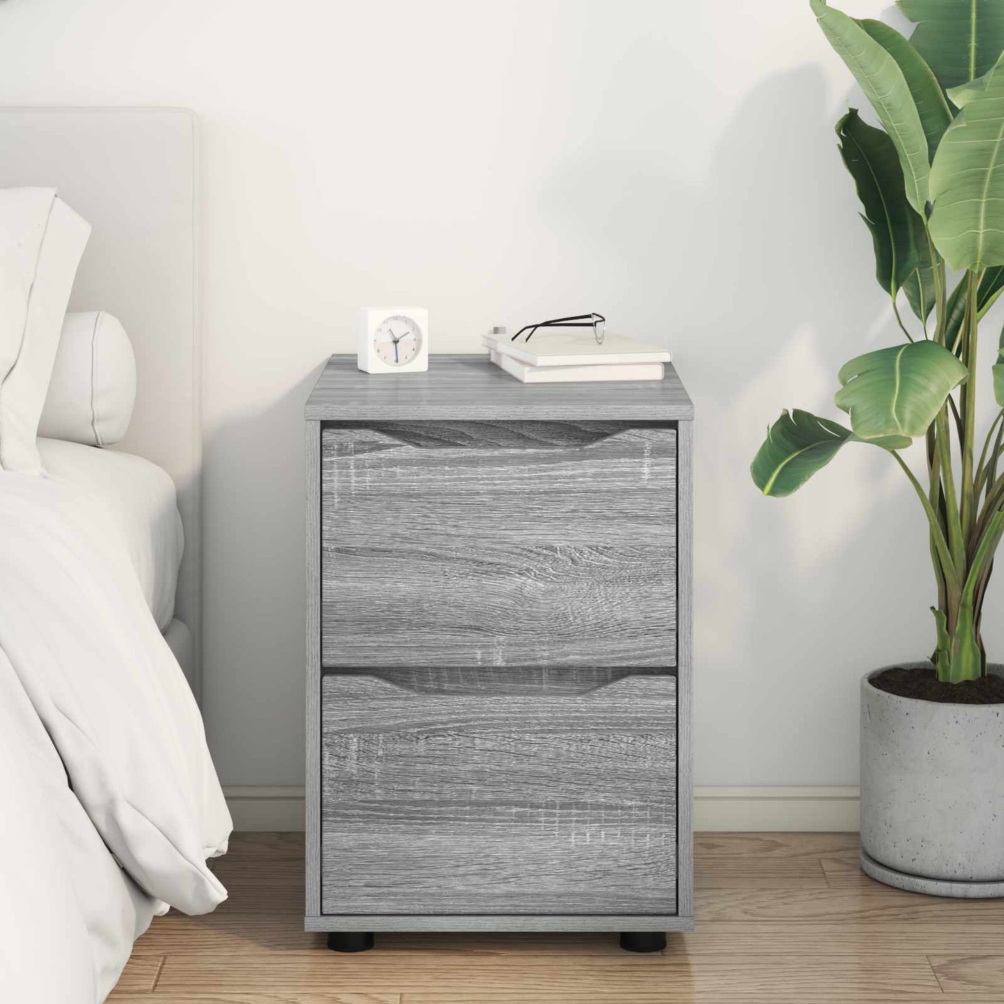 vidaXL Storage Cabinet Grey Sonoma 40 x 48 x 57 cm Engineered Wood
