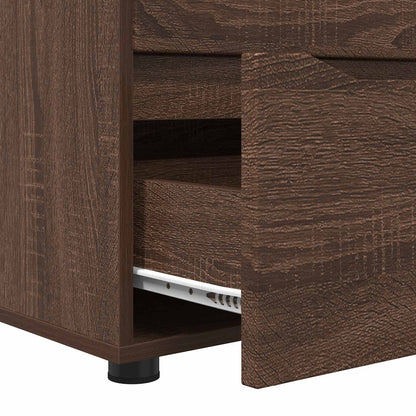 vidaXL Storage Cabinet Brown Oak 40 x 48 x 57 cm Engineered Wood