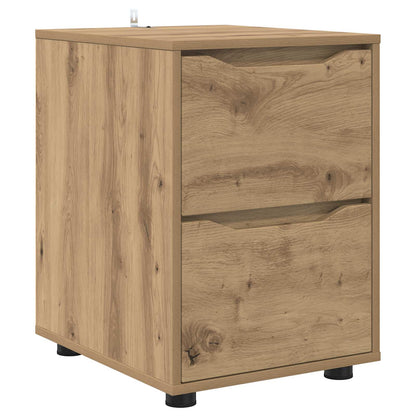 vidaXL Storage Cabinet 40 x 48 x 57 cm Engineered Wood Artisan Oak