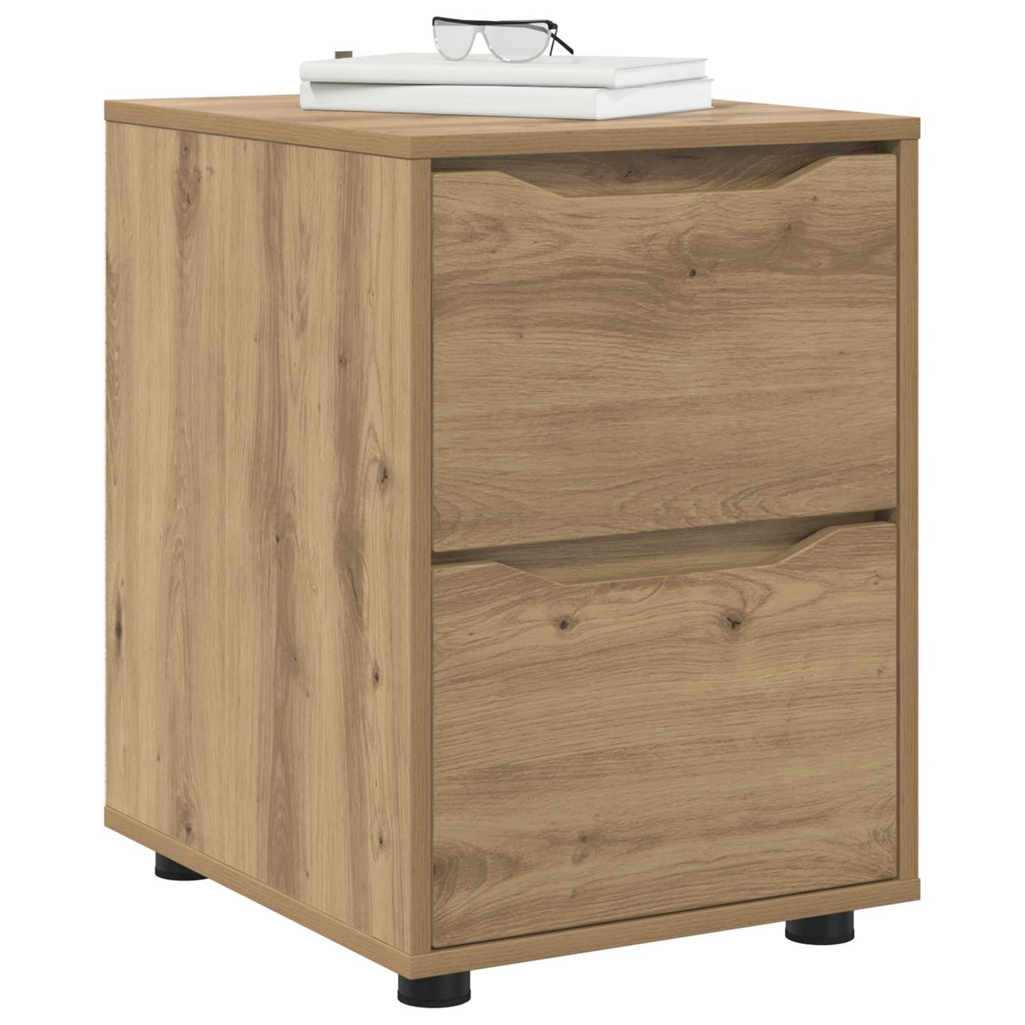 vidaXL Storage Cabinet 40 x 48 x 57 cm Engineered Wood Artisan Oak