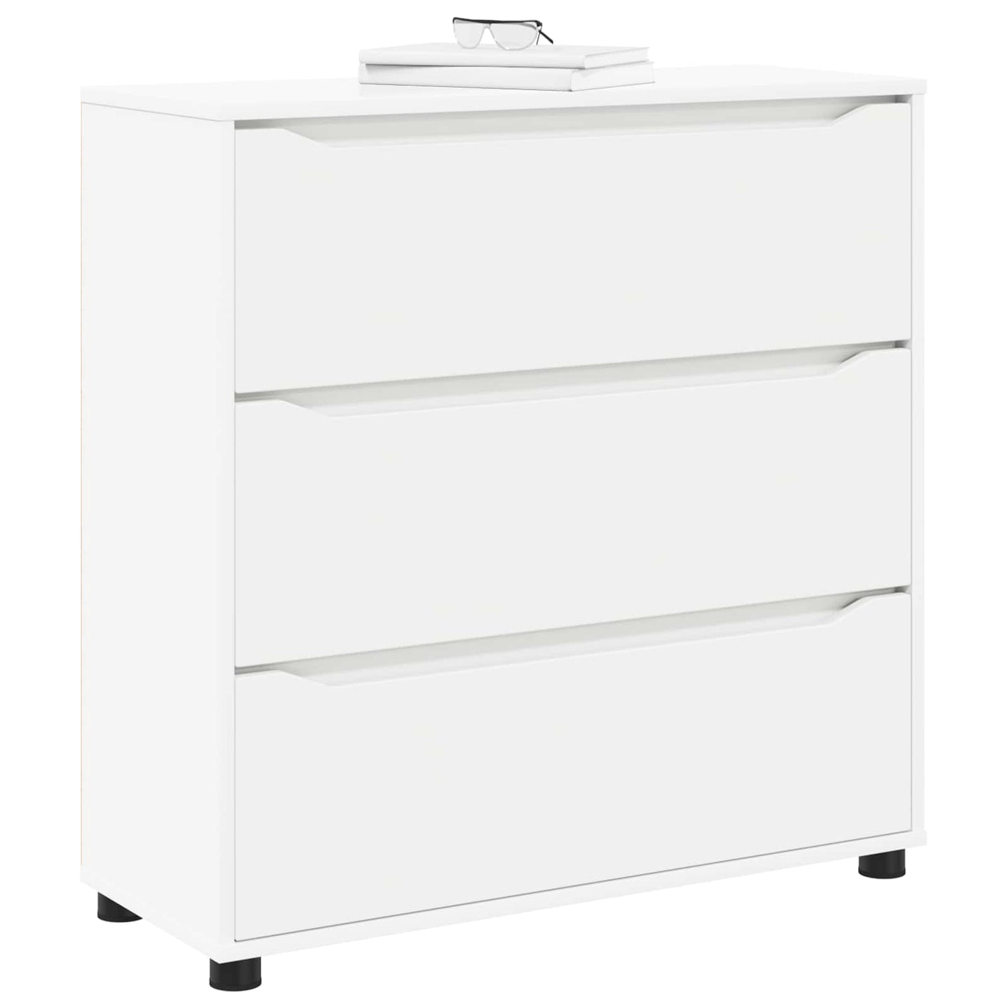 vidaXL Storage Cabinet White 80 x 31 x 81 cm Engineered Wood