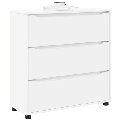 vidaXL Storage Cabinet White 80 x 31 x 81 cm Engineered Wood
