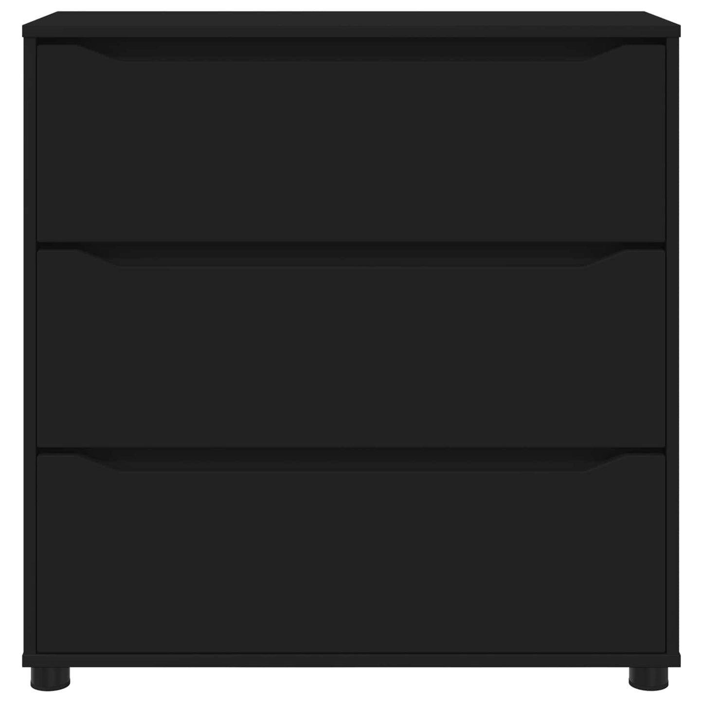 vidaXL Storage Cabinet Black 80 x 31 x 81 cm Engineered Wood