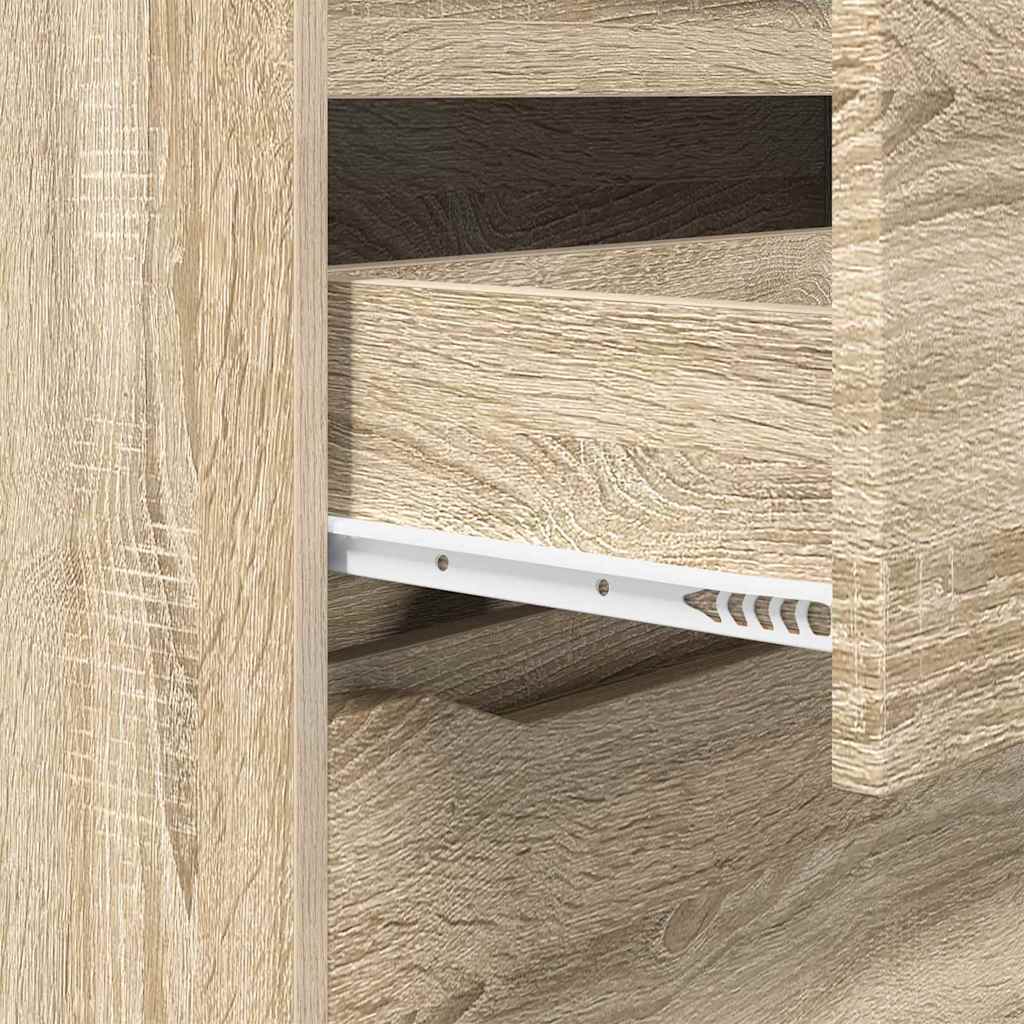 vidaXL Storage Cabinet Sonoma Oak 80 x 31 x 81 cm Engineered Wood