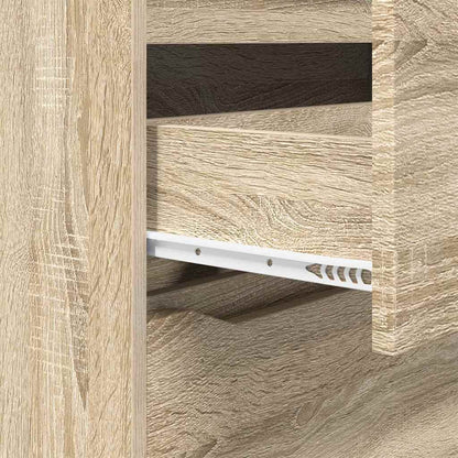 vidaXL Storage Cabinet Sonoma Oak 80 x 31 x 81 cm Engineered Wood