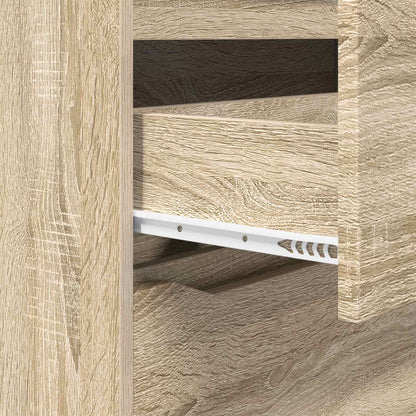 vidaXL Storage Cabinet Sonoma Oak 80 x 31 x 81 cm Engineered Wood
