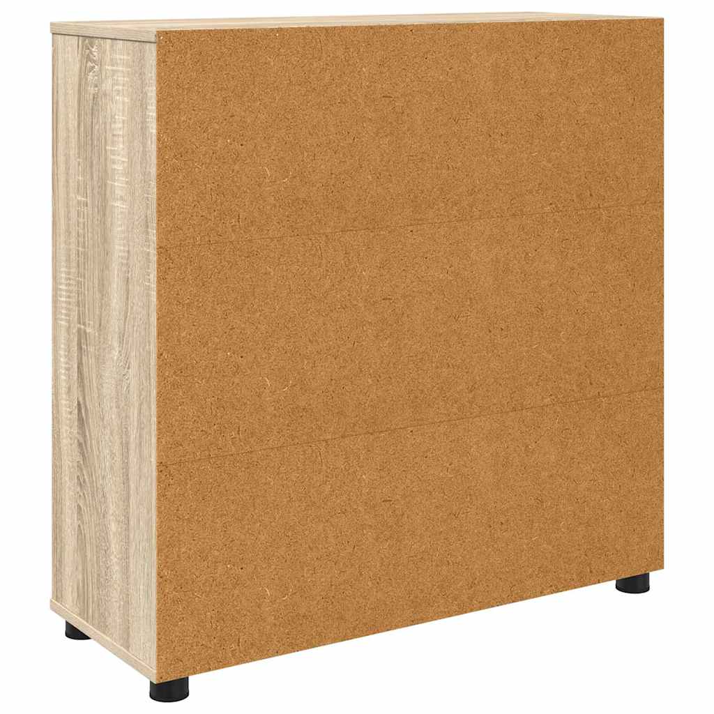 vidaXL Storage Cabinet Sonoma Oak 80 x 31 x 81 cm Engineered Wood