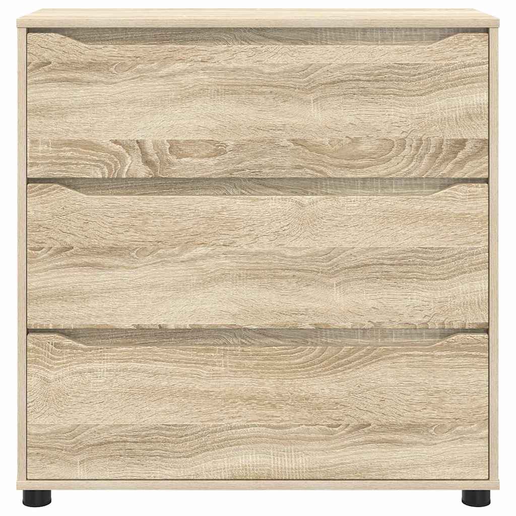 vidaXL Storage Cabinet Sonoma Oak 80 x 31 x 81 cm Engineered Wood