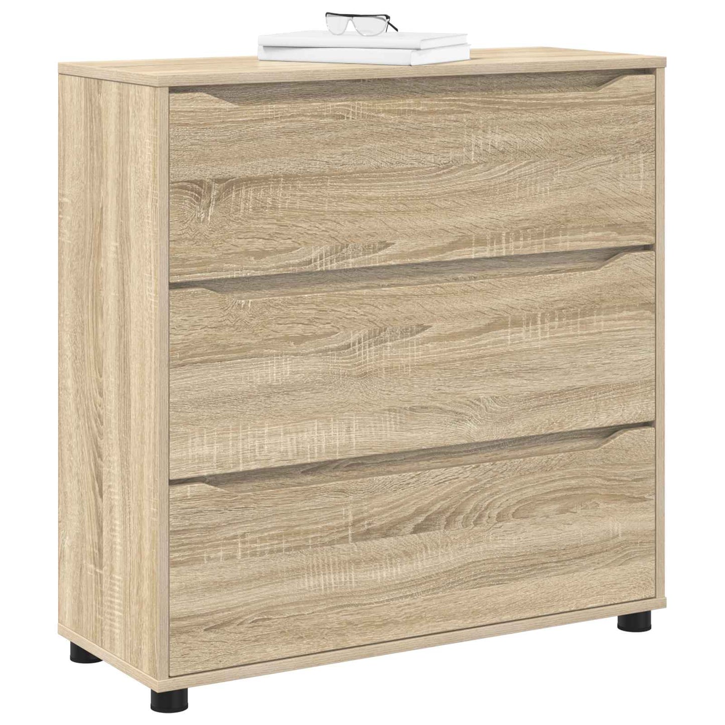 vidaXL Storage Cabinet Sonoma Oak 80 x 31 x 81 cm Engineered Wood