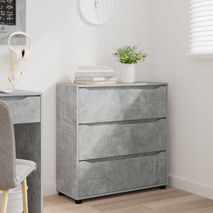 vidaXL Storage Cabinet Concrete Grey 80 x 31 x 81 cm Engineered Wood