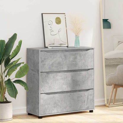 vidaXL Storage Cabinet Concrete Grey 80 x 31 x 81 cm Engineered Wood