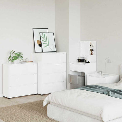 vidaXL Storage Cabinet High Gloss White 80 x 31 x 81 cm