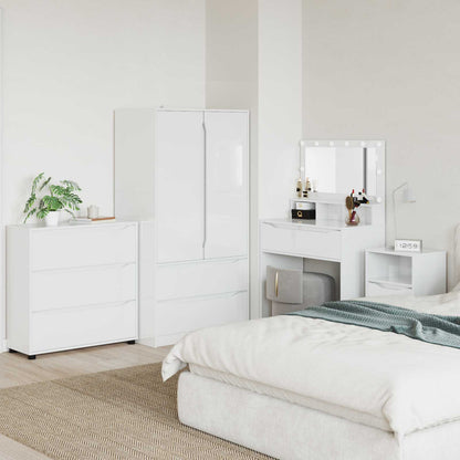 vidaXL Storage Cabinet High Gloss White 80 x 31 x 81 cm