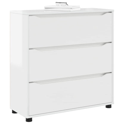 vidaXL Storage Cabinet High Gloss White 80 x 31 x 81 cm