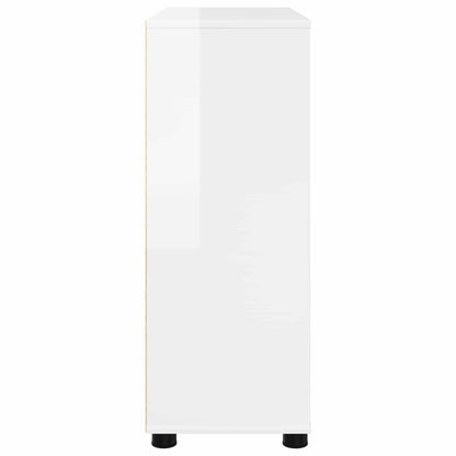 vidaXL Storage Cabinet High Gloss White 80 x 31 x 81 cm
