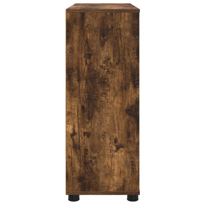vidaXL Storage Cabinet Smoked Oak 80 x 31 x 81 cm Engineered Wood