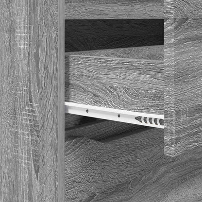 vidaXL Storage Cabinet Grey Sonoma 80 x 31 x 81 cm Engineered Wood