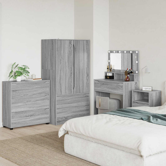 vidaXL Storage Cabinet Grey Sonoma 80 x 31 x 81 cm Engineered Wood