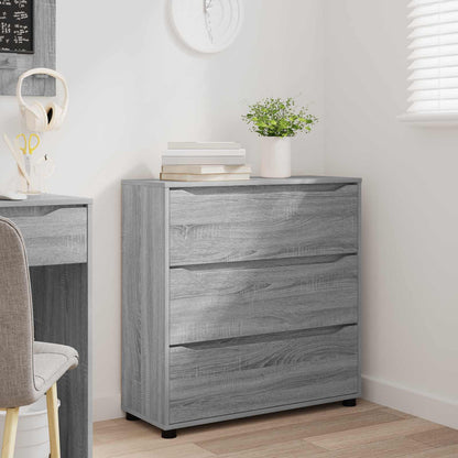 vidaXL Storage Cabinet Grey Sonoma 80 x 31 x 81 cm Engineered Wood