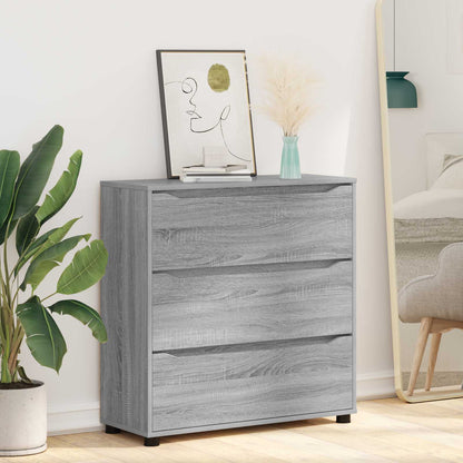 vidaXL Storage Cabinet Grey Sonoma 80 x 31 x 81 cm Engineered Wood
