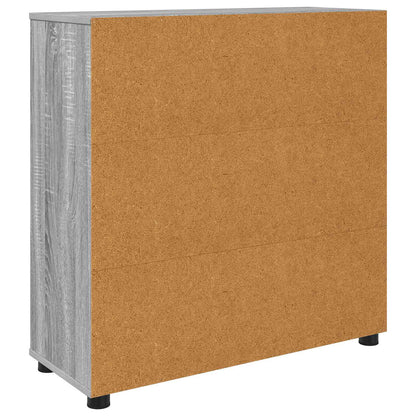 vidaXL Storage Cabinet Grey Sonoma 80 x 31 x 81 cm Engineered Wood