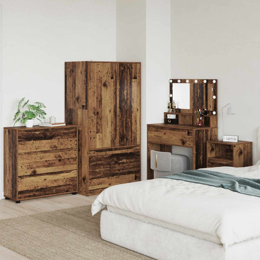 vidaXL Storage Cabinet Old Wood 80 x 31 x 81 cm Engineered Wood