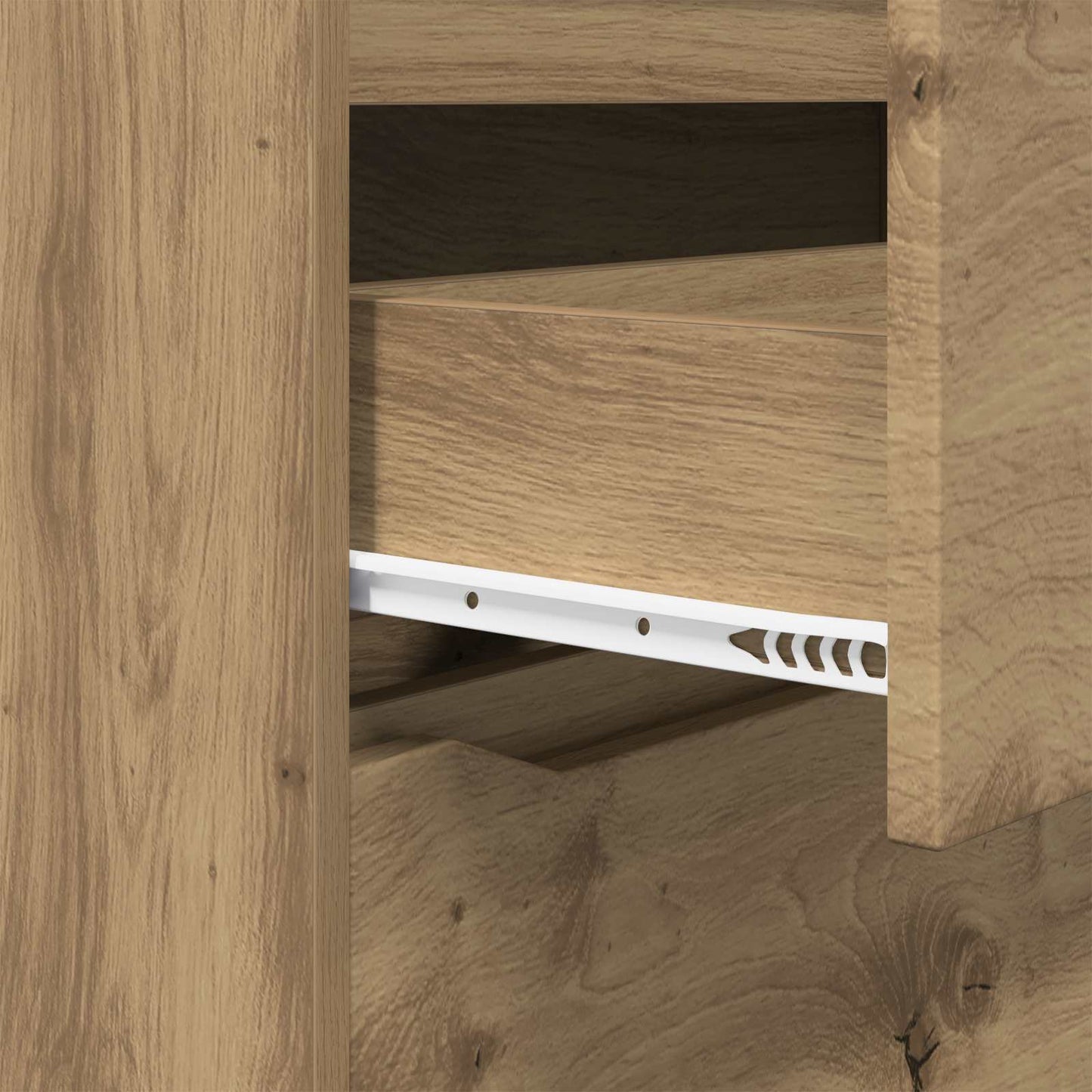vidaXL Storage Cabinet 80 x 31 x 81 cm Engineered Wood Artisan Oak