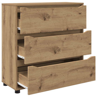 vidaXL Storage Cabinet 80 x 31 x 81 cm Engineered Wood Artisan Oak