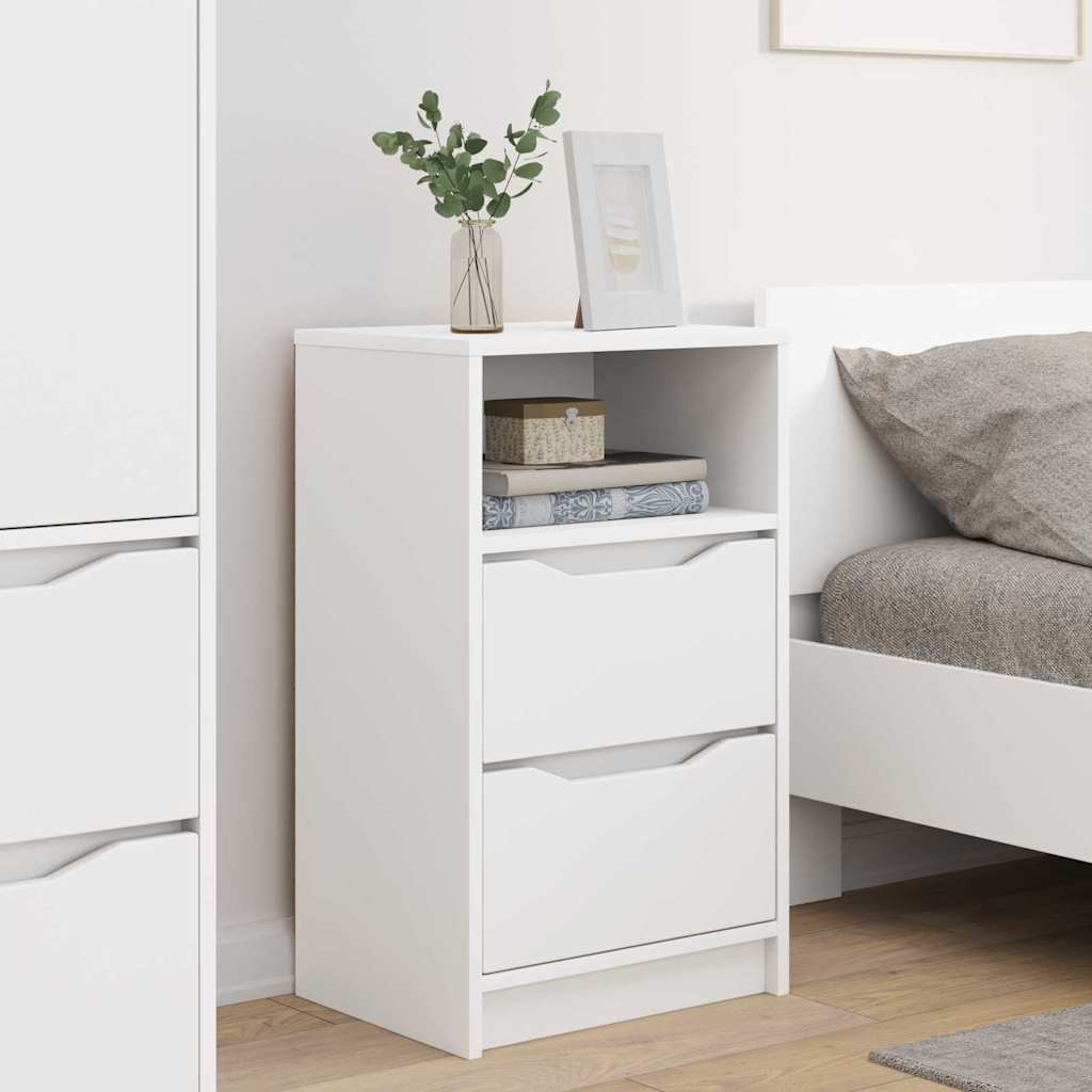 vidaXL Bedside Tables 2 pcs White 40 x 30 x 67 cm Engineered Wood